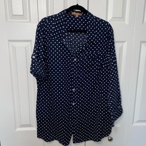Ellen Tracey Polka Dot Shirt